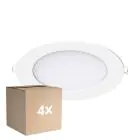 Fordelspakke 4x Noxion LED Downlight Slim V2.0 12W 1200lm 120D - 830 Varm Hvid | 170mm - Udsnit 150mm - IP44 