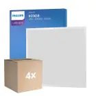 Fordelspakke 4x Philips LED Panel Ledinaire RC065B 28W 3400lm - 865 Dagslys | 60x60cm - UGR 