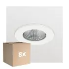 Fordelspakke 8x Philips LED spot klar Accent G2 RS060B 6W 550lm 36D - 840 kold hvid | 75mm - dæmpbar 