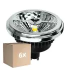 Fordelspakke 6x Noxion Lucent LED Spot GU10 AR111 15W 850lm 40D - 927 Ekstra Varm Hvid | Bedste Farvegengivelse - Dæmpbar - Erstatter 75W