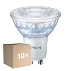 Fordelspakke 10x Philips MASTER Value LED Spot GU10 PAR16 5.5W 575lm 36D - 940 Kold Hvid | Bedste Farvegengivelse - Dæmpbar - Erstatter 80W