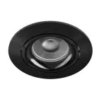 Noxion Forsænket Spot Vision MR16 Vipbar Skinnende Sort | 82mm - Udsnit 69mm - IP20 - Inkl. GU10 Sokkel