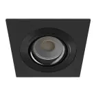 Noxion Forsænket Spot Boxi MR16 Vipbar Tekstur & Skinnende Sort |Udsnit 80mm - IP20 - Inkl. GU10 Sokkel