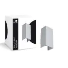 D'Lite Vægbelysning Aurora Sølv Up & Down 6.5W 500lm - 830-840 CCT | IP54