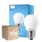 Fordelspakke 10x Philips Corepro LED Lustre E27 Kugle matt 6.5W 806lm - 840 kold hvid | erstatter 60W