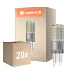 Fordelspakke 20x Ledvance Performance LED Capsule Klar G9 4.4W 600lm - 827 Ekstra Varm Hvid | Dæmpbar - Erstatter 48W