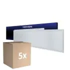 Fordelspakke 5x Noxion LED Panel Delta Value V5 28W 3920lm - 830-840 CCT | 120x30cm - UGR