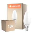 Fordelspakke 10x Ledvance Classic LED E14 Kerte Matt 5.9W 806lm - 827 Ekstra Varm Hvid | Dæmpbar - Erstatter 60W