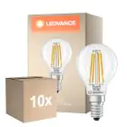 Fordelspakke 10x Ledvance Classic LED E14 Pære Filament Klar 3.4W 470lm - 827 Ekstra Varm Hvid | Erstatter 40W