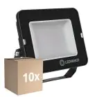 Fordelspakke 10x Ledvance LED projektør Kompakt sort 50W 5000lm 100D - 865 dagslys | IP65 - symmetrisk 