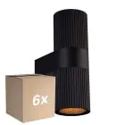 Fordelspakke 6x Nordlux Kyklop Vægbelysning Aluminium Sort Up & Down | Egnet til 2x GU10
