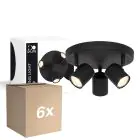 Fordelspakke 6x D'Lite Loftlampe Trop Sandet Sort | Egnet Til 3x GU10