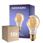 Fordelspakke 10x Noxion LED E27 Pære Filament Guld 7W 630lm - 825 Ekstra Varm Hvid| Dæmpbar - Erstatter 50W