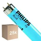 Fordelspakke 25x Philips MASTER TL-D 18W - Blå | 60cm