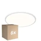 Fordelspakke 6x Nordlux LED Loftlampe Oja 42 Hvid 24W 2200lm - 830-840 CCT | IP54 - Dæmpbar