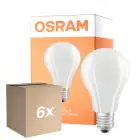 Fordelspakke 6x Osram LED Lamps E27 Pære Filament Matt 11.6W 2452lm - 827 Ekstra Varm Hvid | Erstatter 150W