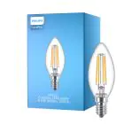 Philips Corepro LED Kerte E14 filament klar 6.5W 806lm - 827 ekstra varm hvid | erstatter 60W