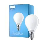 Philips Corepro LED Lustre E14 Kugle Matt 6.5W 806lm - 840 Kold Hvid | Erstatter 60W