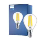 Philips Master Value LED Lustre E14 Kugle filament klar 3.4W 470lm - 927 ekstra varm hvid | bedste farvegengivelse - dæmpbar - erstatter 40W