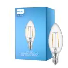 Philips Corepro LED Kerte E14 filament klar 2W 250lm – 827 – ekstra varm hvid | erstatter 25W