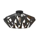 Eglo Loftlampe Carlton 6 Stål Sort Kobber | IP20 - Egnet til 1x E27 