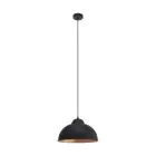 Eglo Pendel Lampe Truro 2 Stål Sort Kobber | IP20 - Egnet til 1x E27 