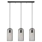 Eglo Pendel Lampe Roccamena Sort, Kobber | Egnet til 3x E27