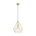 Eglo Pendel Lampe Carlton Stål Guld | IP20 - Egnet til 1x E27 