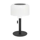 Eglo Bordlampe Montapalma Solar Stål Sort 2W 190lm - 830 Varm Hvid | IP54 - Dæmpbar - USB-C