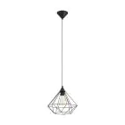 Eglo Pendel Lampe Tarbes Sort | IP20 - Egnet til 1x E27 