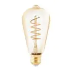 Eglo LED Edison E27 Filament Rav 4W 245lm - 820 Ekstra Varm Hvid | Dæmpbar - Erstatter 25W