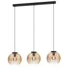 Eglo Pendel Lampe Venezuela Sort, Guld | Egnet til 3x E27