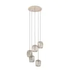 Eglo Pendel Lampe Romazzina Stål Sandet | Egnet til 5x E27
