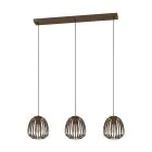Eglo Pendel Lampe Espinal Stål Bronze | IP20 - Egnet til 3x E27 