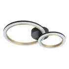 Eglo Loftlampe Calliera Stål Sort, Messing 12W 1500lm - 830 Varm Hvid | Dæmpbar