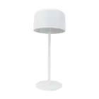 Eglo Bordlampe Roccanova Solar Stål Hvid 2W 270lm - 830 Varm Hvid | IP44 - Berøringsdæmpbar - USB-C