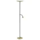 Eglo Gulvlampe Conivarino Stål Brushed Messing, Sort 30.5W 3150lm - 827 Ekstra Varm Hvid | Dæmpbar