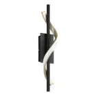 Eglo Vægbelysning Conaprato Stål Brushed Messing, Sort 8.8W 1050lm - 827-840-865 CCT | Dæmpbar