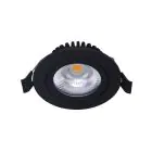 Noxion LED Vipbar Slim Spot Sort Runde 6W 550lm 60D - 927 Ekstra Varm Hvid | 85mm - IP54 - Dæmpbar - Bedste Farvegengivelse