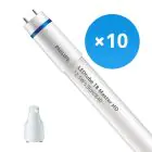 Fordelspakke 10x Philips LED Lysrør T8 MASTER (EM/Mains) High Output 12.5W 2100lm - 840 kold hvid | 120cm - erstatter 36W